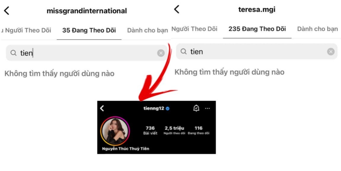 Dân tình kinh ngạc khi Thùy Tiên bị bà Teresa hủy theo dõi Dân tình kinh ngạc khi Thùy Tiên bị bà Teresa hủy theo dõi