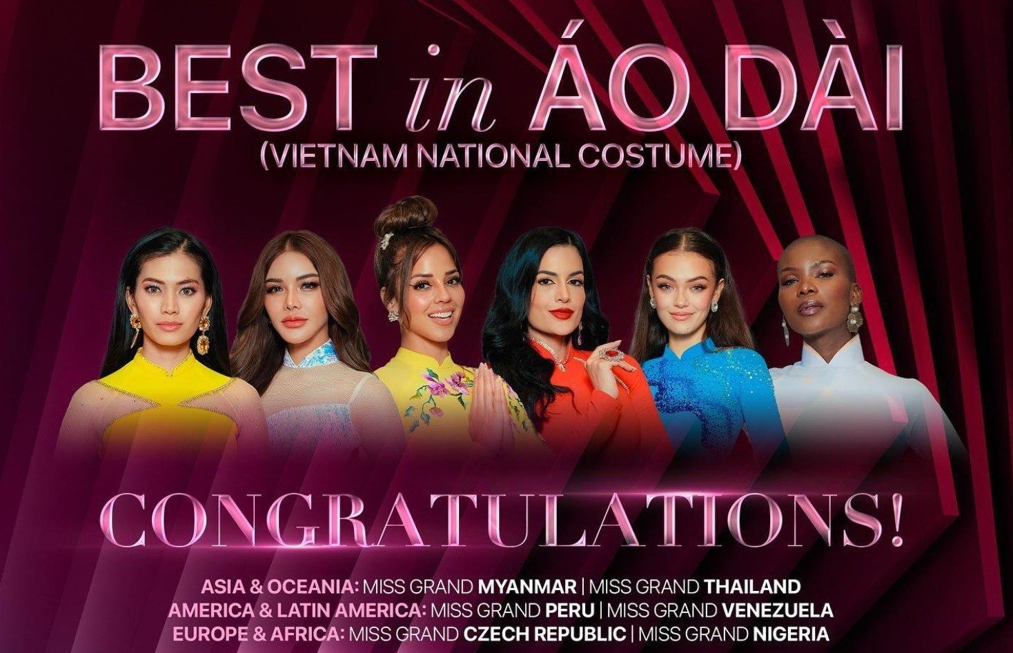 Aoom Thaweeporn thắng giải 'Best in Áo dài' khu vực Châu Á