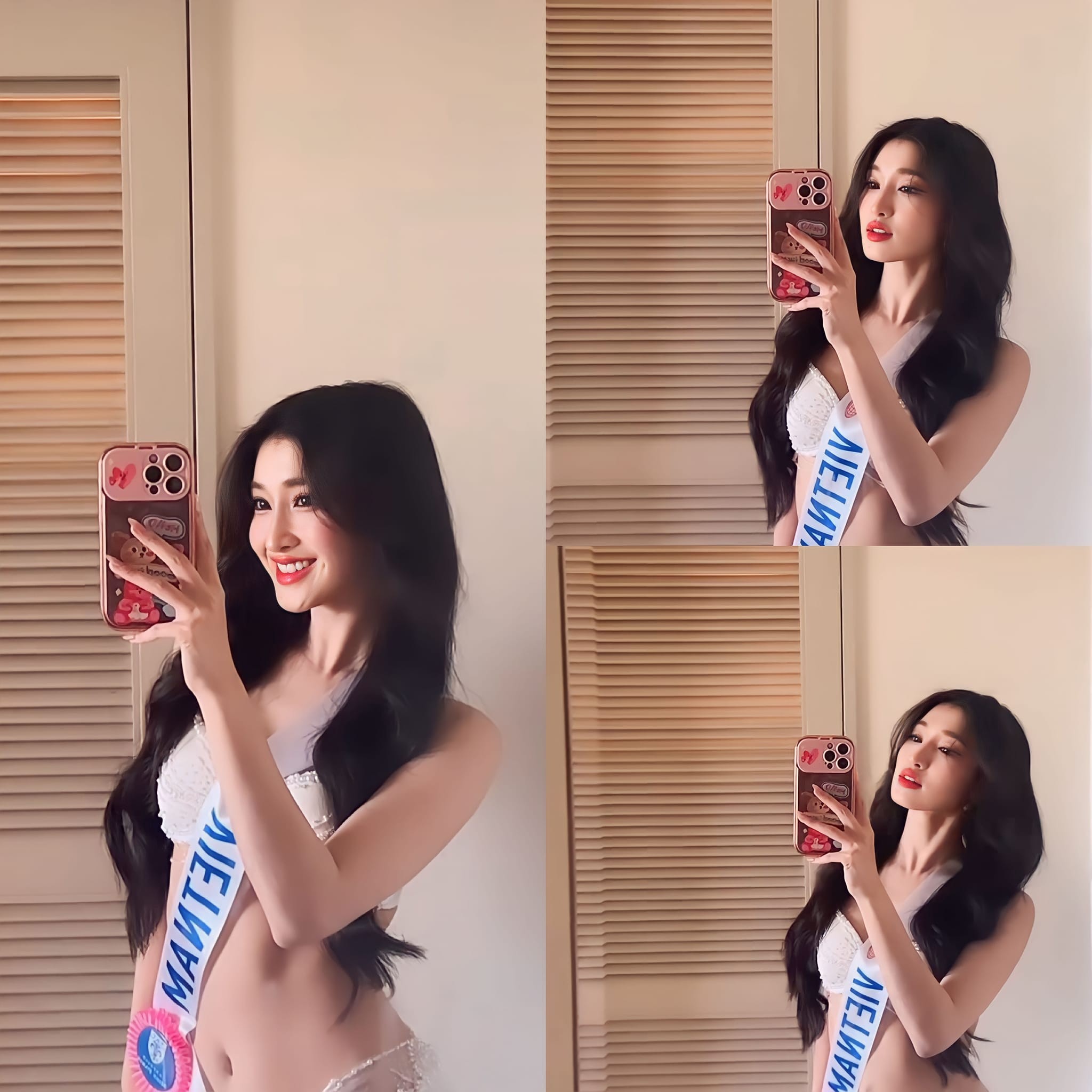 Phương Nhi chia sẻ hình ảnh trong buổi chụp ảnh trang phục áo tắm