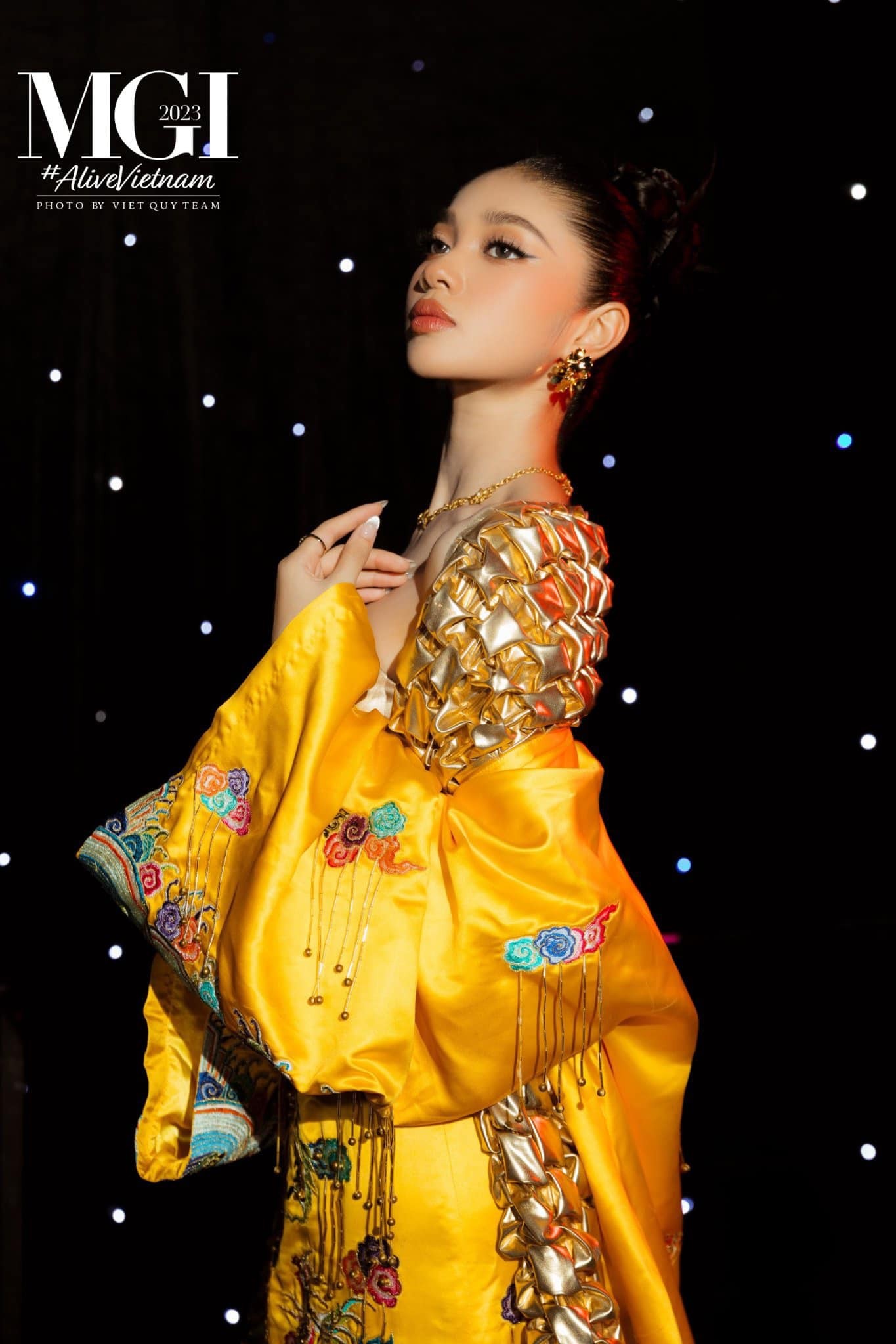 Minh Kiên trong đêm diễn National Costume - Miss Grand International 2023