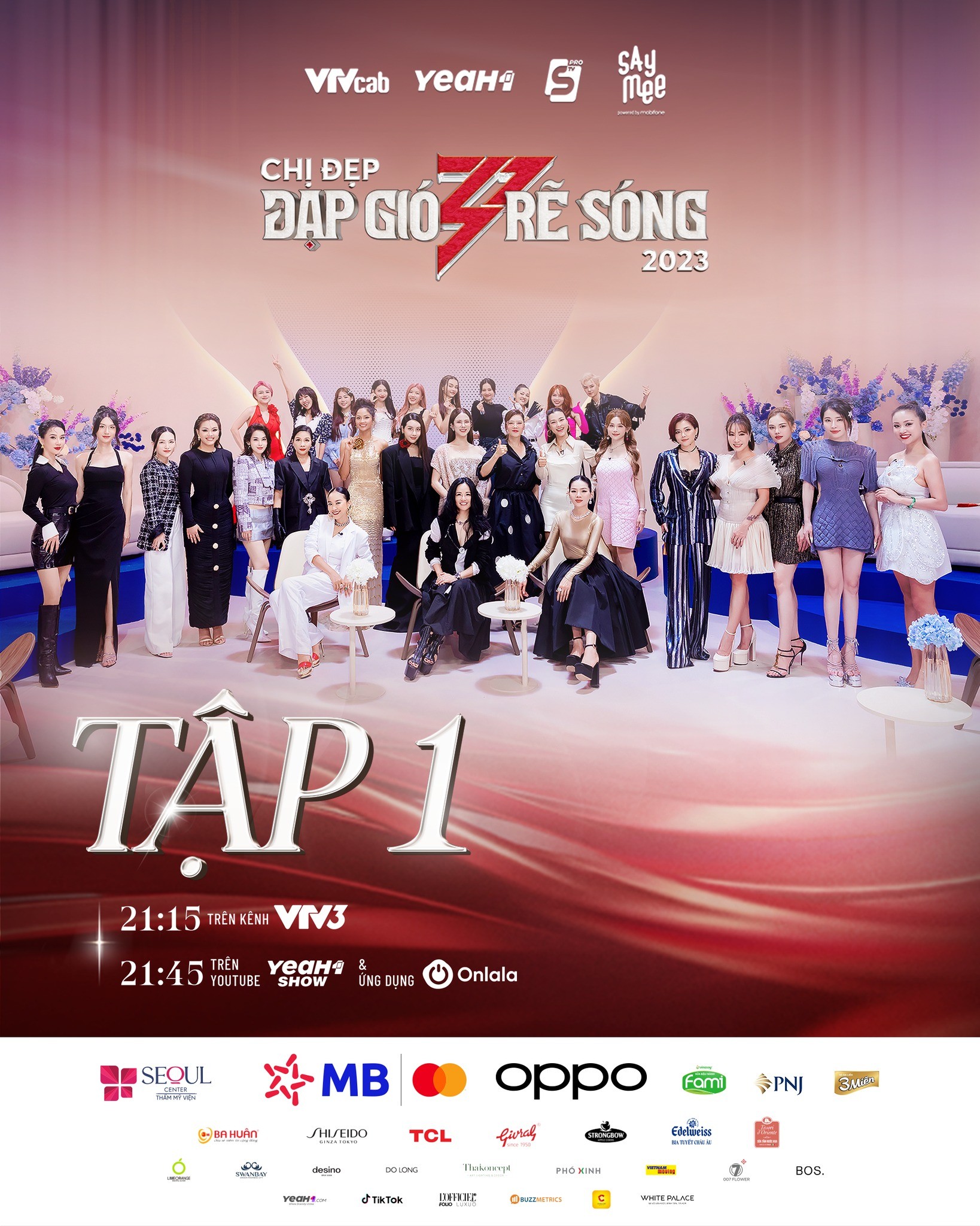 Sau thời gian dài khiến khán giả chờ đợi, Chị Đẹp Đạp Gió Rẽ Sóng 2023 sẽ chính thức trình làng lúc 21h15