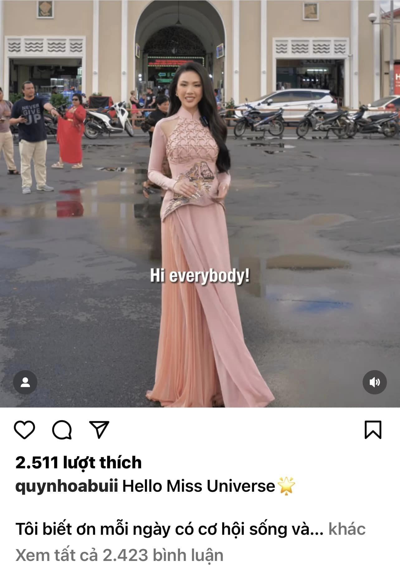 Bùi Quỳnh Hoa đang hướng đến Miss Universe 2023