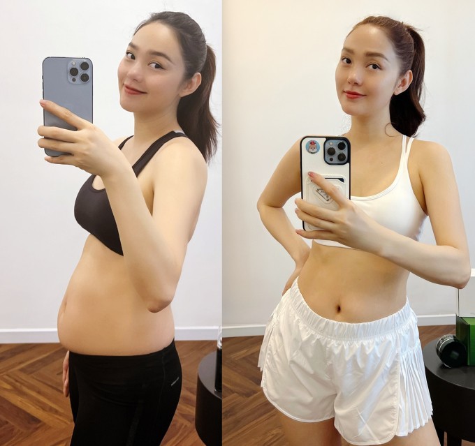 Minh Hằng giảm cân nhanh sau sinh nhờ tập luyện nhẹ nhàng kết hợp ủ nóng Minh Hằng giảm cân nhanh sau sinh nhờ tập luyện nhẹ nhàng kết hợp ủ nóng