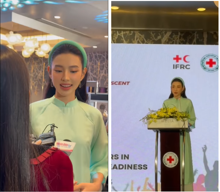 Thùy Tiên tại Hội nghị Chữ thập đỏ - Trăng lưỡi liềm đỏ khu vực Châu Á - Thái Bình Dương lần thứ 11