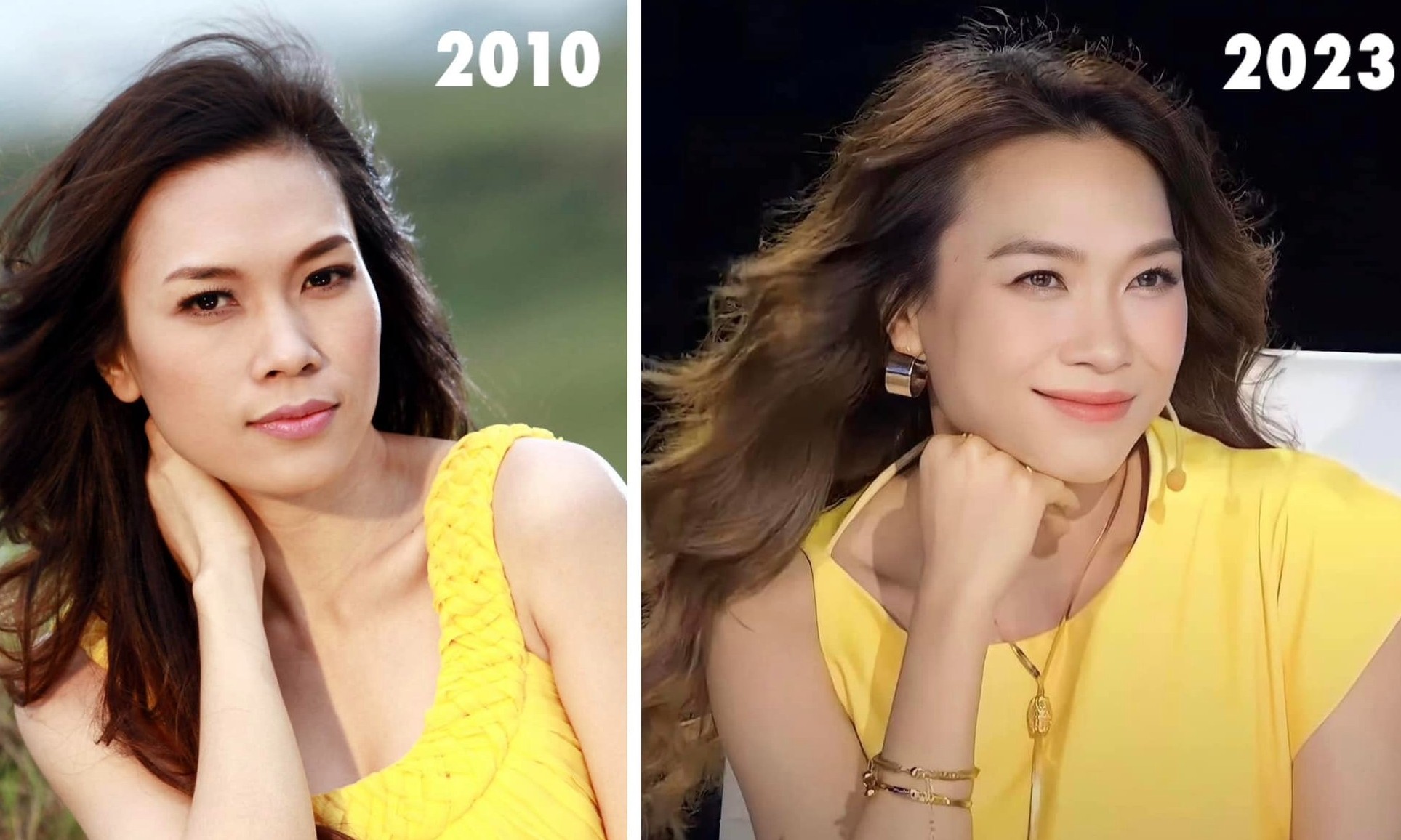 Nhan sắc Mỹ Tâm bao năm vẫn vậy