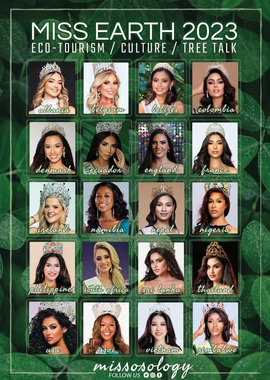 Bảng xếp hạng mới nhất của Missosology về  Miss Earth 2023