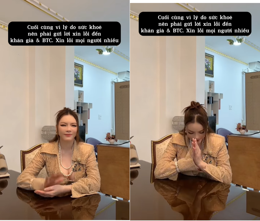 Lý Nhã Kỳ xin lỗi đồng thời bày tỏ tiếc nuối vì không thể tham gia sự kiện do sức khỏe không đảm bảo