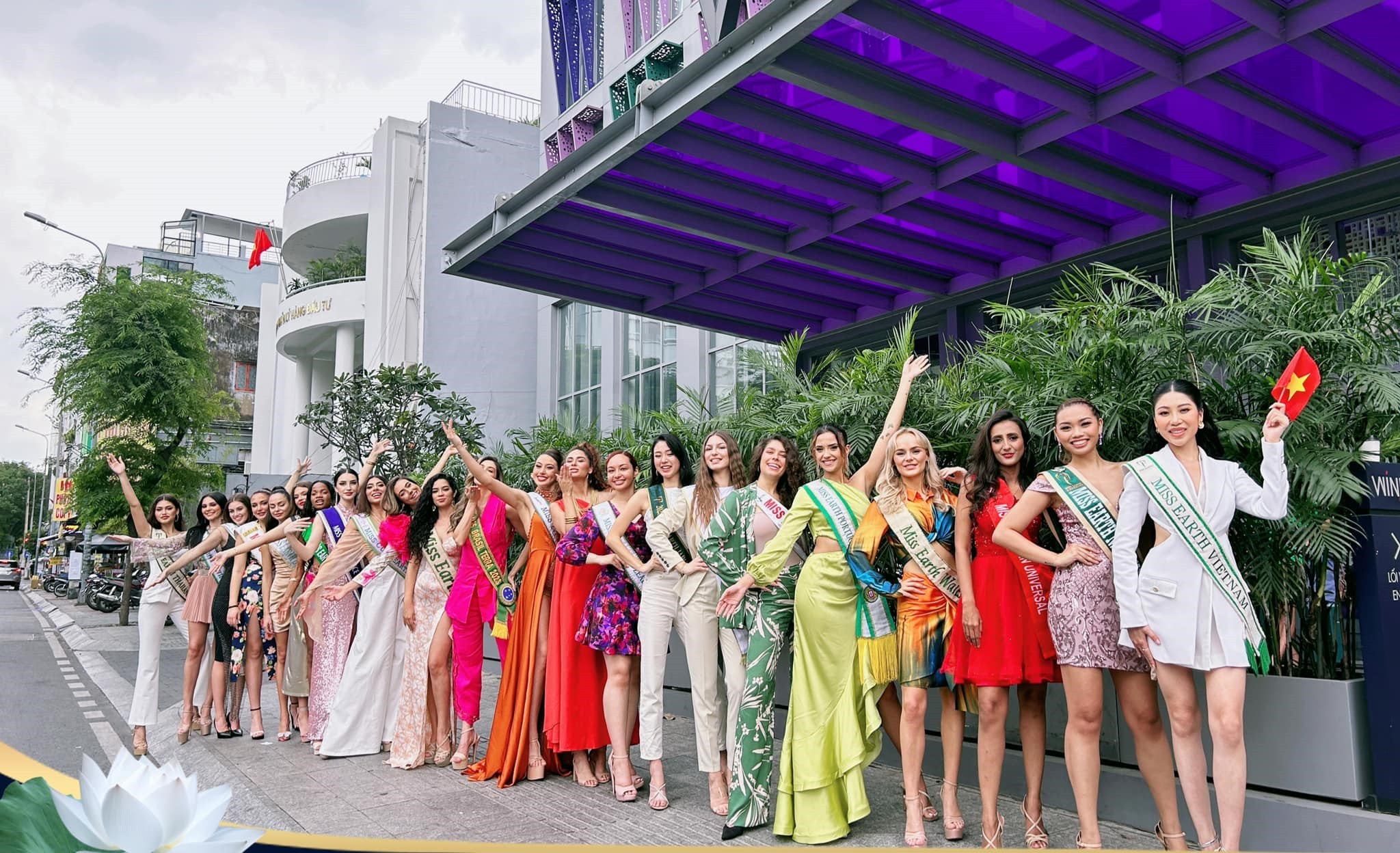 Đỗ Thị Lan Anh và các thí sinh đang dần nhập cuộc Miss Earth 2023