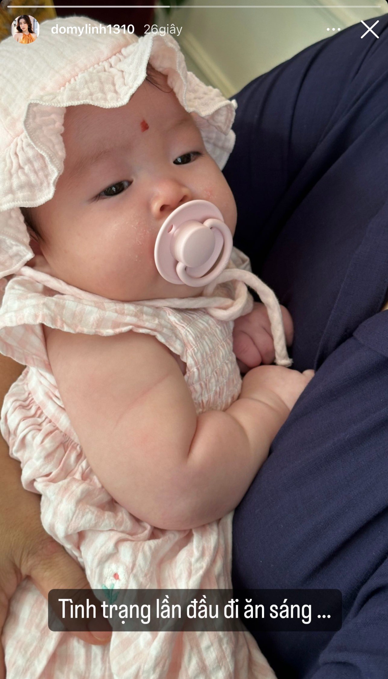 Nét đáng yêu của con gái Đỗ Mỹ Linh khiến dân tình tan chảy