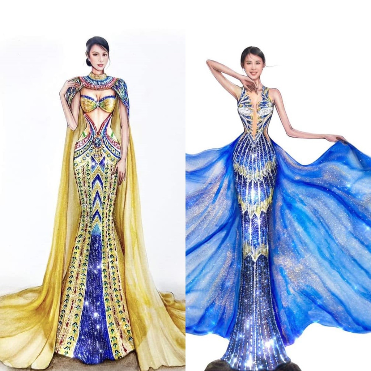 Váy dạ hội Ngọc Hằng sẽ mang đến Chung kết Miss Intercontinental 2023