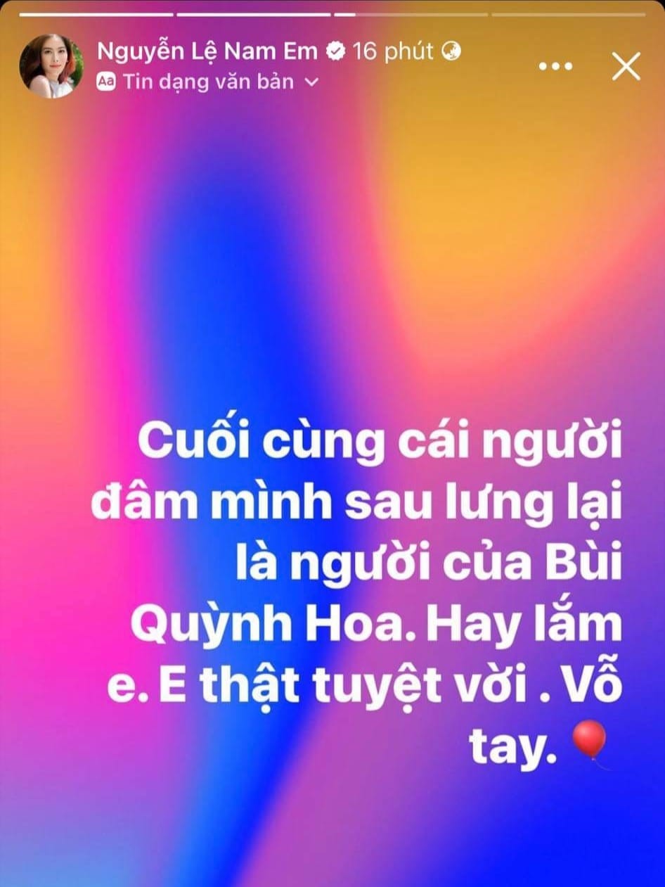 Nam Em réo tên Bùi Quỳnh Hoa vào 1 bài viết mới nhất khiến mạng xã hội xôn xao