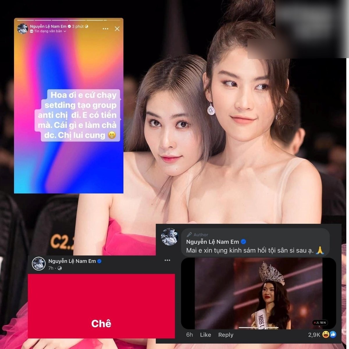 Mối quan hệ của Nam Em - Bùi Quỳnh Hoa được cho là 'cơm chẳng lành canh chẳng ngọt'