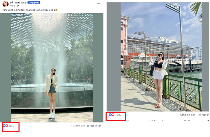 Đỗ Thị Hà dễ dàng tạo 'bão tương tác' cao kỷ lục nhờ đôi chân nuột nà trứ danh Đỗ Thị Hà dễ dàng tạo 'bão tương tác' cao kỷ lục nhờ đôi chân nuột nà trứ danh