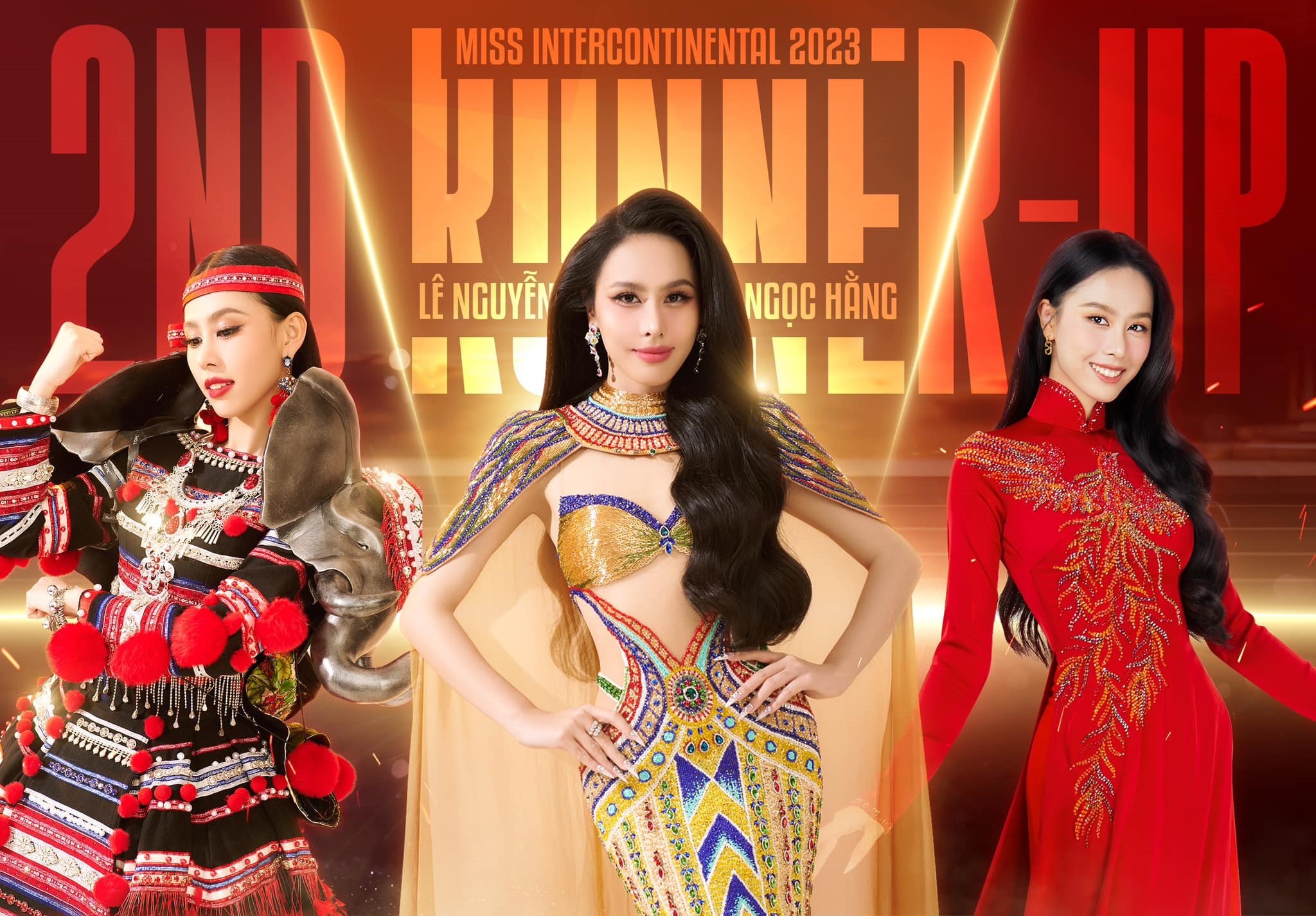 Ngôi vị Á hậu 2 Miss Intercontinental 2023 cho thấy hành trình đầy nỗ lực của Ngọc Hằng