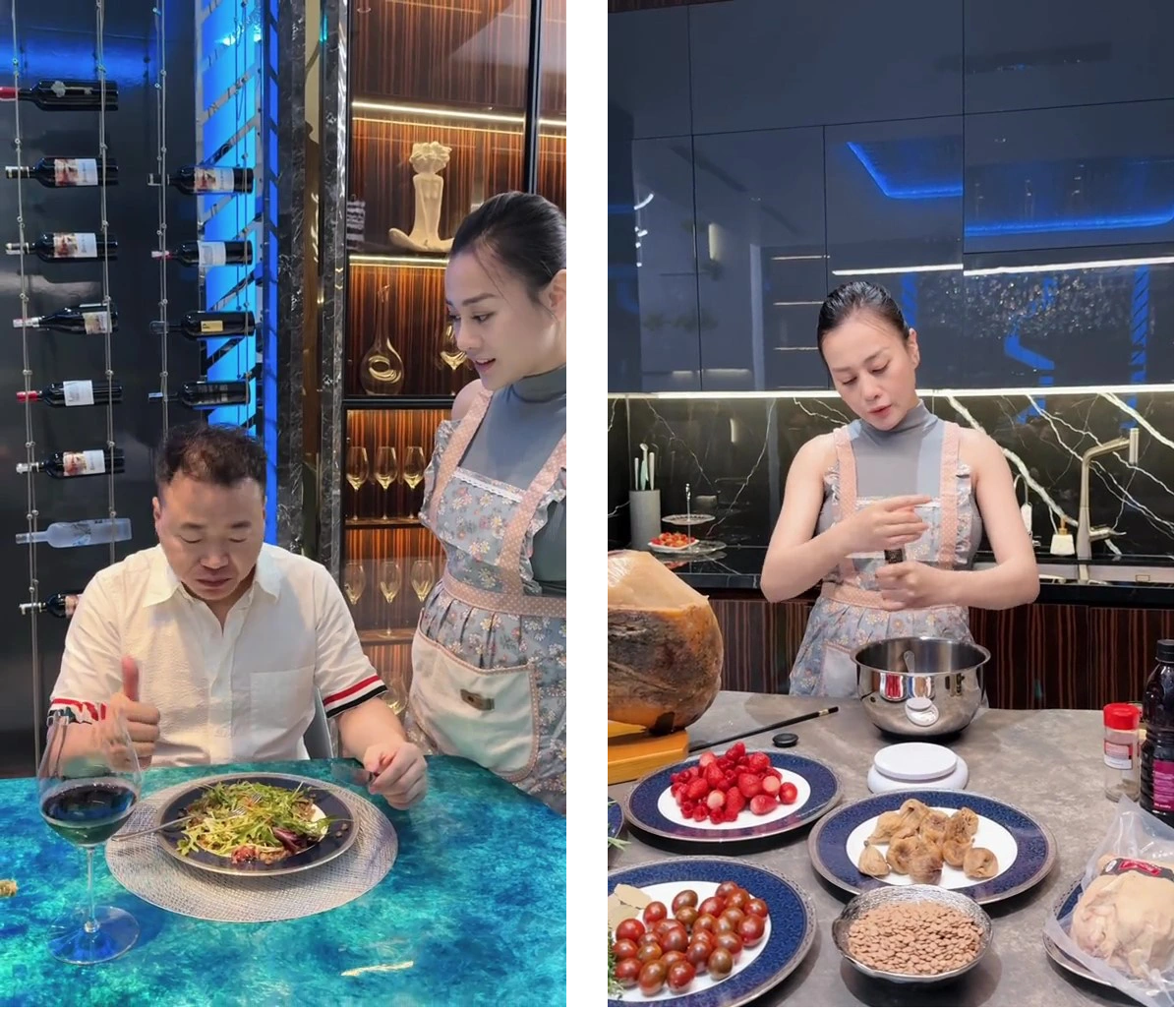 Tranh thủ thời gian dưỡng thai, Phương Oanh chăm vào bếp để nấu những món ngon cho chồng