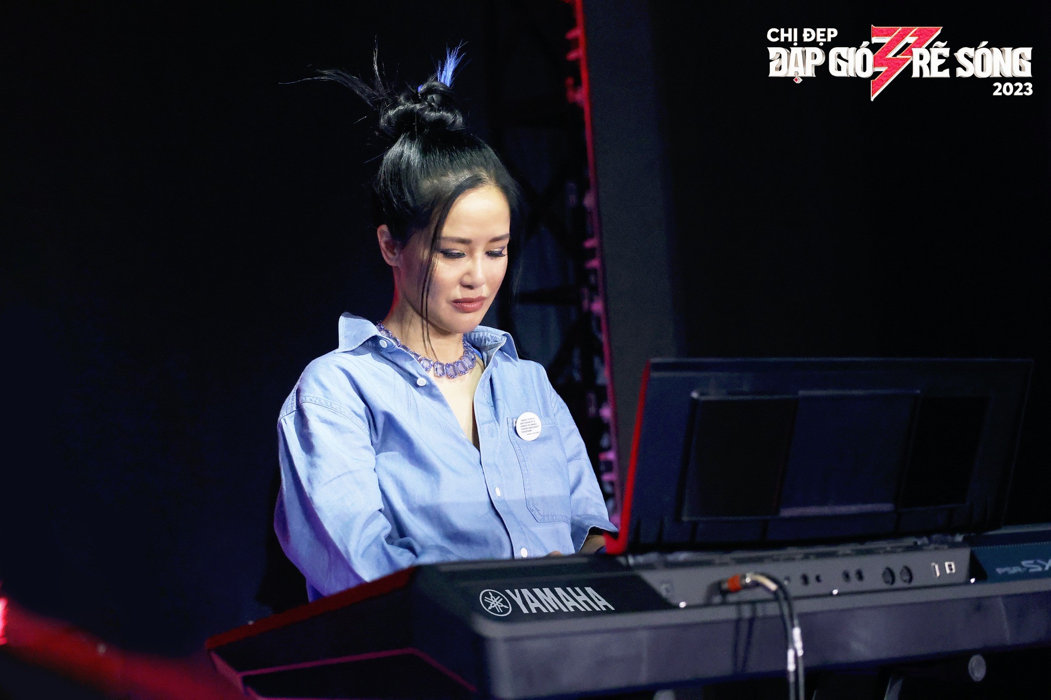 Hồng Nhung học nhạc cụ mới