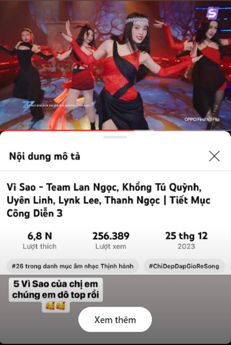 Ca khúc Vì Sao lọt top trending trên nền tảng Youtube Ca khúc Vì Sao lọt top trending trên nền tảng Youtube