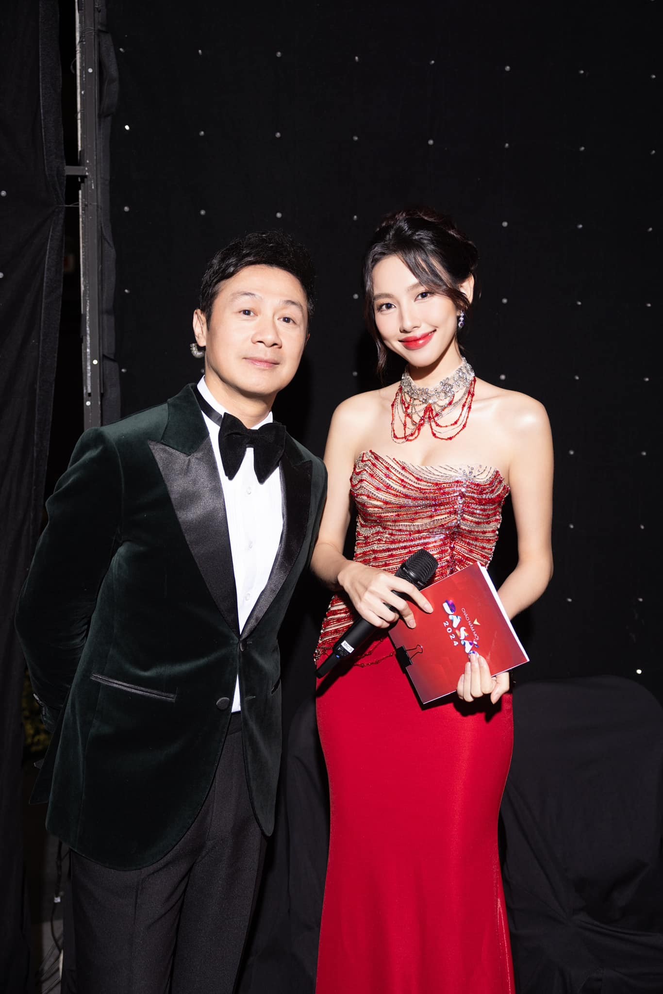 Hoa hậu Thuỳ Tiên đảm nhận vai trò MC của chương trình Chào năm mới Đa sắc 2024