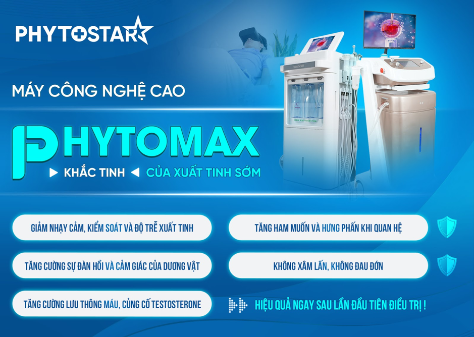 CÔNG NGHỆ PHYTOMAX – LỰA CHỌN TỐI ƯU CHO ĐIỀU TRỊ YẾU SINH LÝ - Ảnh 4 CÔNG NGHỆ PHYTOMAX – LỰA CHỌN TỐI ƯU CHO ĐIỀU TRỊ YẾU SINH LÝ - Ảnh 4