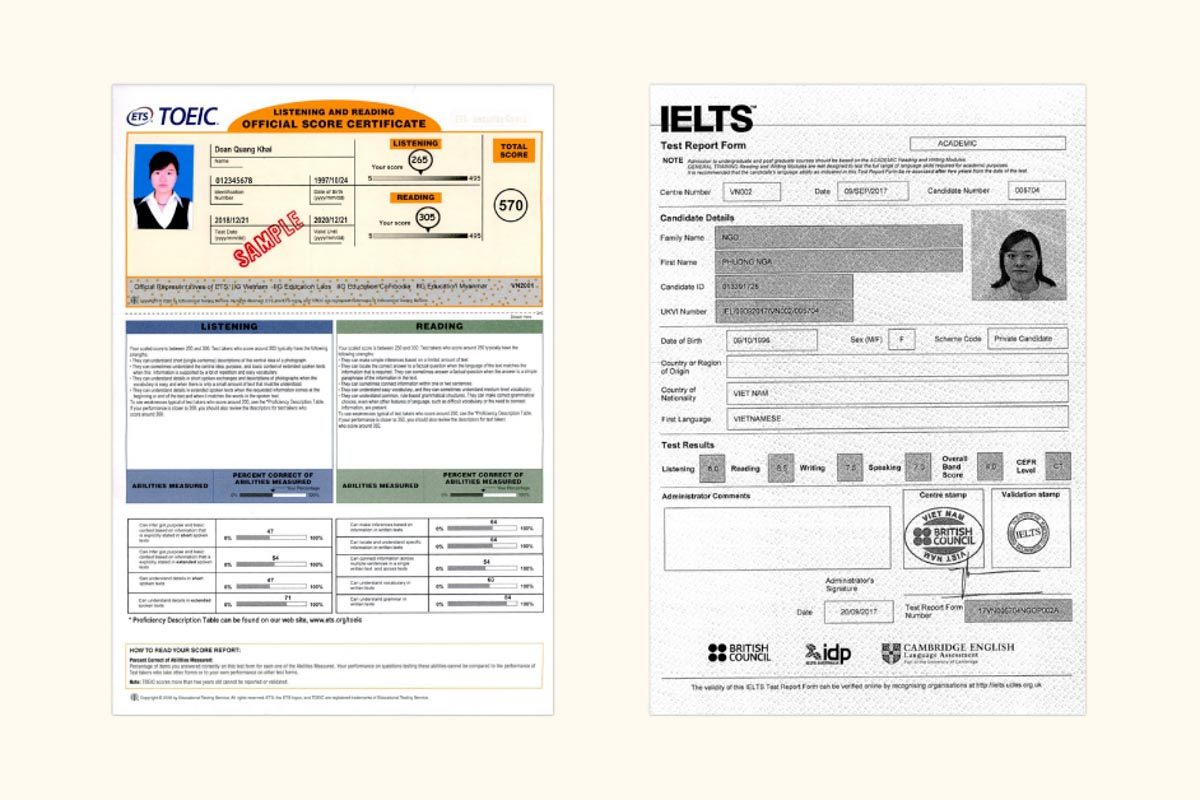 Quy đổi điểm TOEIC sang IELTS chi tiết nhất