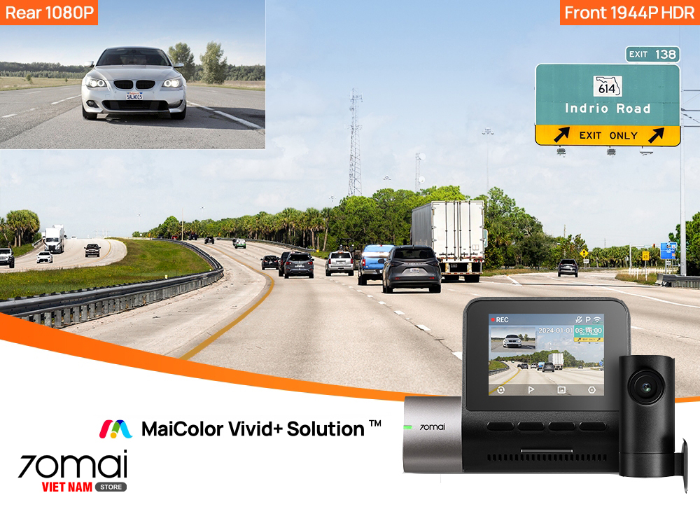 70mai A510: Camera hành trình 4G được ưa chuộng hàng đầu tại Phú Yên - Ảnh 2 70mai A510: Camera hành trình 4G được ưa chuộng hàng đầu tại Phú Yên - Ảnh 2