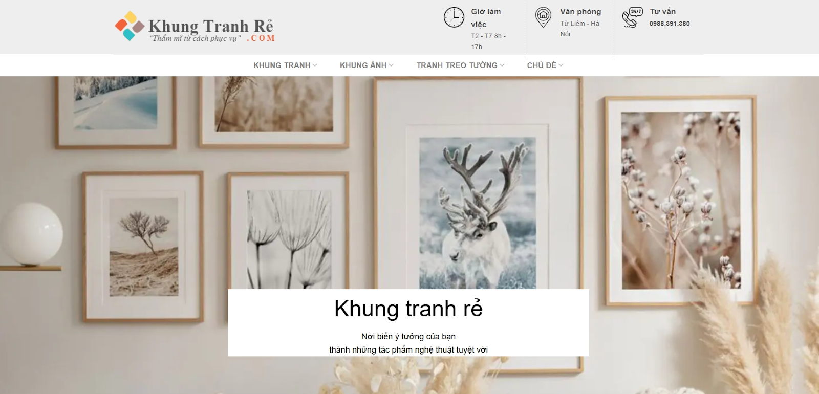 Xưởng khung tranh rẻ - Chuyên cung cấp khung tranh đẹp, giá tốt - Ảnh 1 Xưởng khung tranh rẻ - Chuyên cung cấp khung tranh đẹp, giá tốt - Ảnh 1