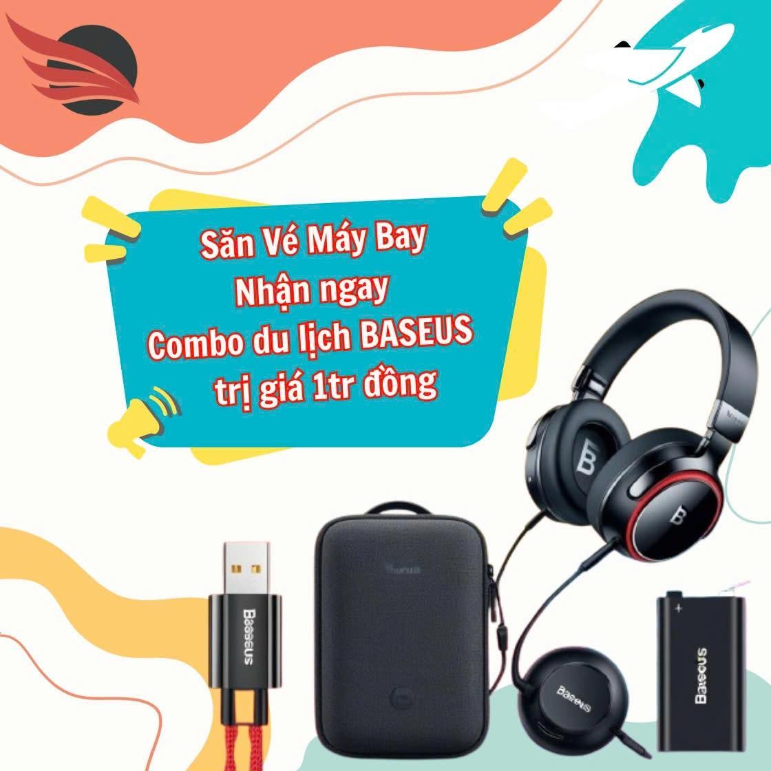 Đặt Vé Máy Bay – Nhận Ngay Phụ Kiện Công Nghệ Cao Cấp Baseus - Ảnh 2 Đặt Vé Máy Bay – Nhận Ngay Phụ Kiện Công Nghệ Cao Cấp Baseus - Ảnh 2
