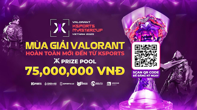 VALORANT KSPORTS MASTERCUP 2025: MÙA HÈ BÙNG NỔ CHO GAME THỦ VIỆT - Ảnh 1 VALORANT KSPORTS MASTERCUP 2025: MÙA HÈ BÙNG NỔ CHO GAME THỦ VIỆT - Ảnh 1