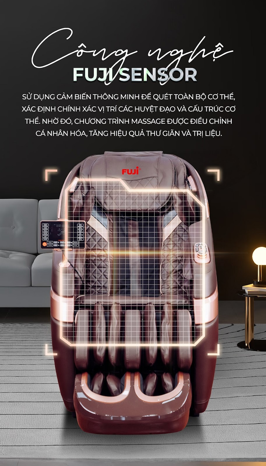 Ghế massage hiện đại định vị cơ thể và cá nhân hóa liệu trình như thế nào? - Ảnh 1 Ghế massage hiện đại định vị cơ thể và cá nhân hóa liệu trình như thế nào? - Ảnh 1
