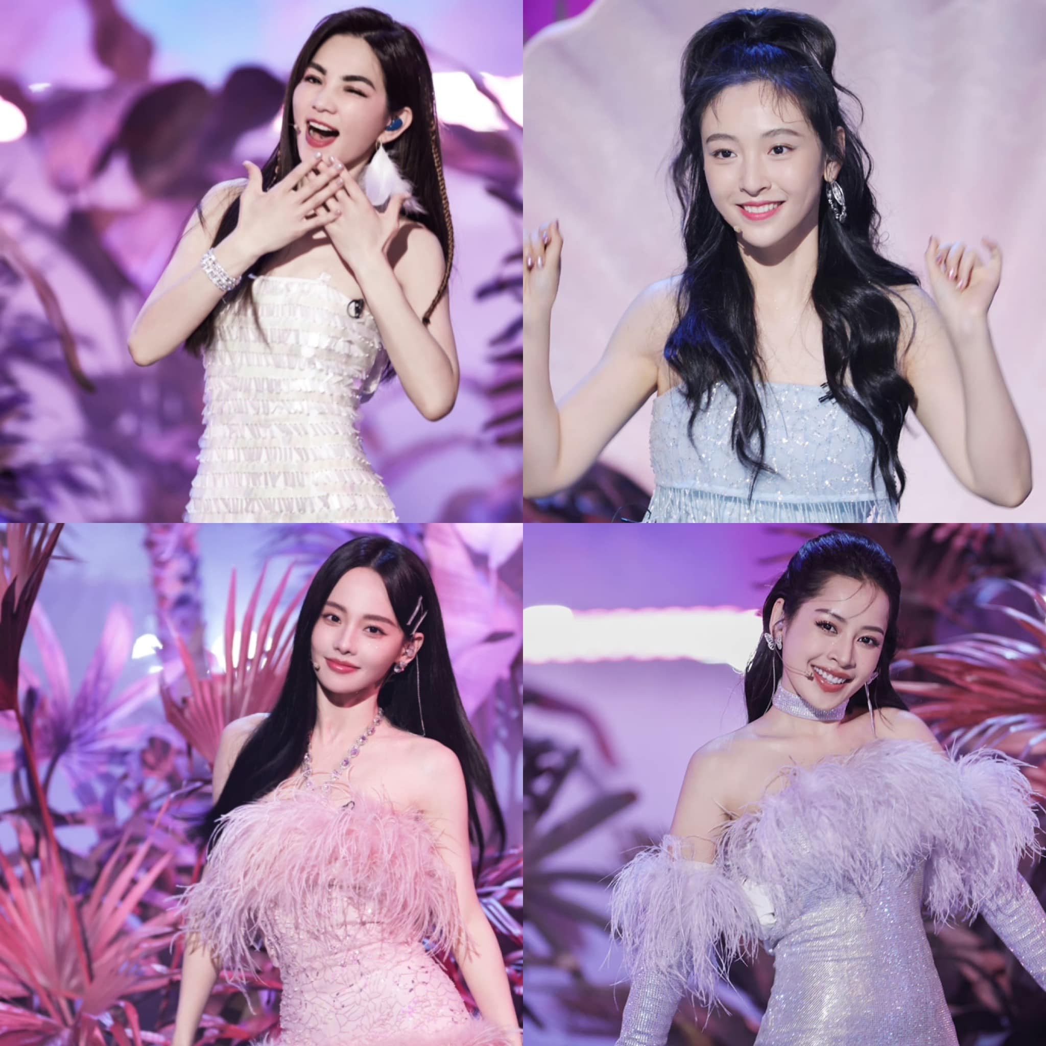 Phần trình diễn “See Tình” của Ella, Ngô Thiến, Trương Gia Nghê và Chi Pu nhận được sự yêu thích của khán giả Trung Quốc. Ảnh: internet