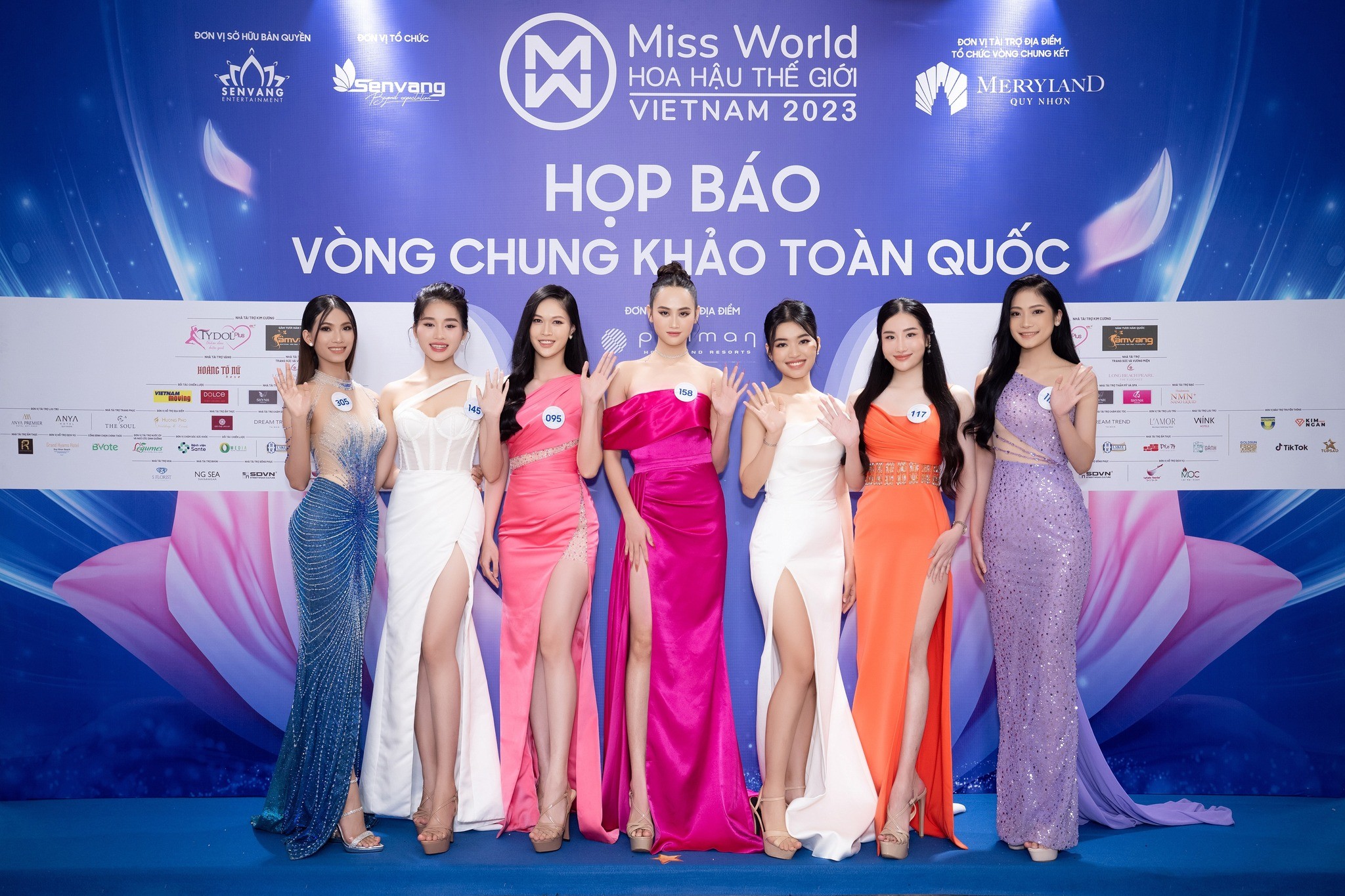 Top 3 Miss World Vietnam 2023 đọ sắc nét căng tại họp báo vòng Chung khảo Toàn quốc - Ảnh 7