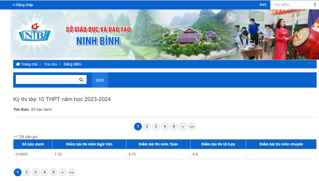 Tra cứu điểm thi lớp 10 tỉnh Ninh Bình năm 2023 nhanh, chính xác nhất - Ảnh 1