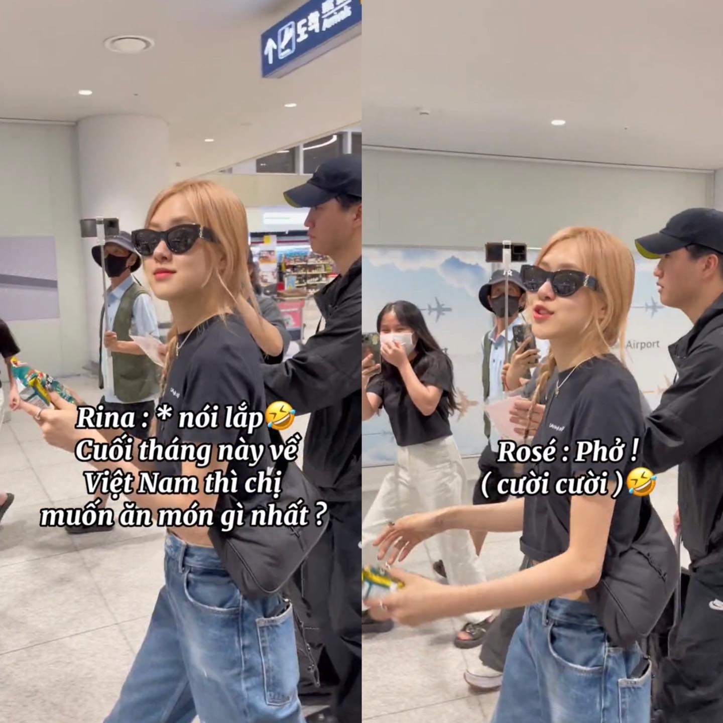 Khi được hỏi muốn ăn gì nhất khi tới Việt Nam vào cuối tháng này, Rosé nhanh chóng đáp 'phở' mà không cần suy nghĩ. Nguồn ảnh: Rinavaseoul Khi được hỏi muốn ăn gì nhất khi tới Việt Nam vào cuối tháng này, Rosé nhanh chóng đáp 'phở' mà không cần suy nghĩ. Nguồn ảnh: Rinavaseoul