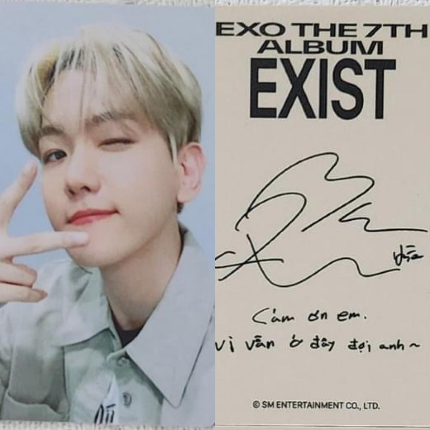 Baekhyun: 'Cảm ơn em vì vẫn ở đây đợi anh' Baekhyun: 'Cảm ơn em vì vẫn ở đây đợi anh'