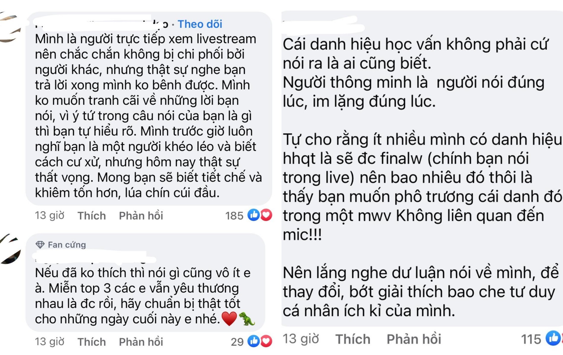 Cư dân mạng tràn vào chỉ trích Hoa hậu Bảo Ngọc trên trang cá nhân