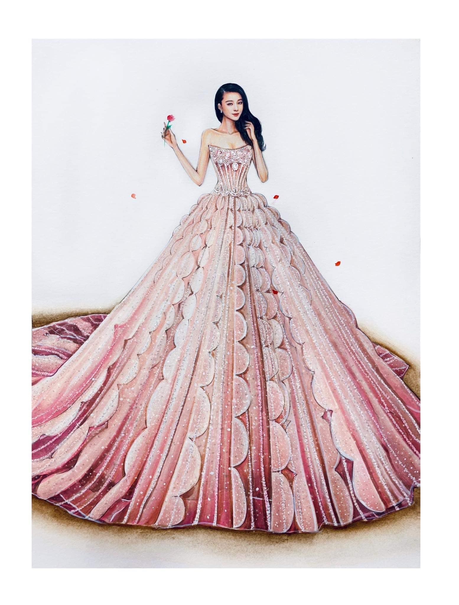 Đây là chiếc váy được làm riêng cho Phạm Băng Băng