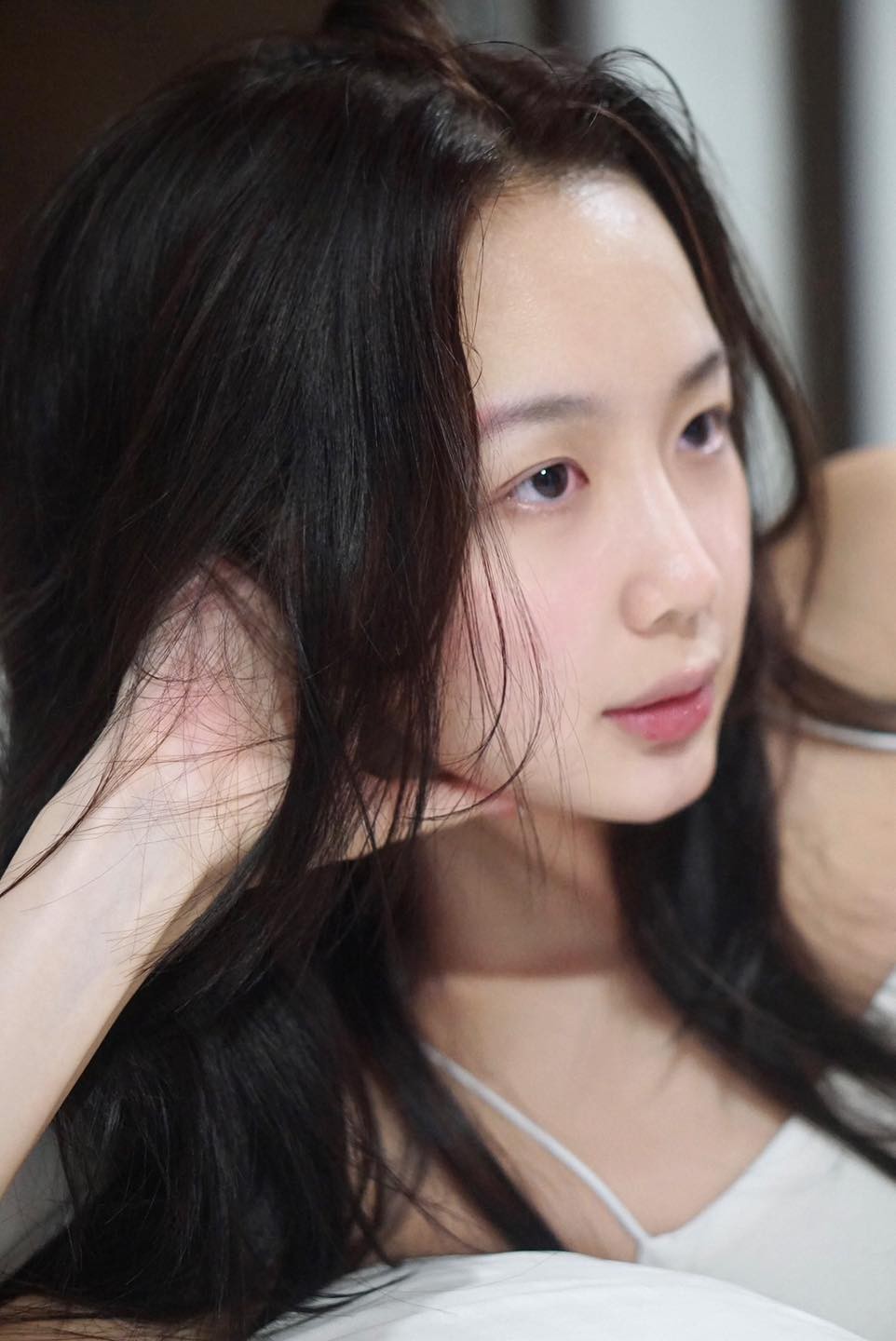 Bảo Ngọc khoe mặt mộc xinh hết nấc với làn da không tì vết