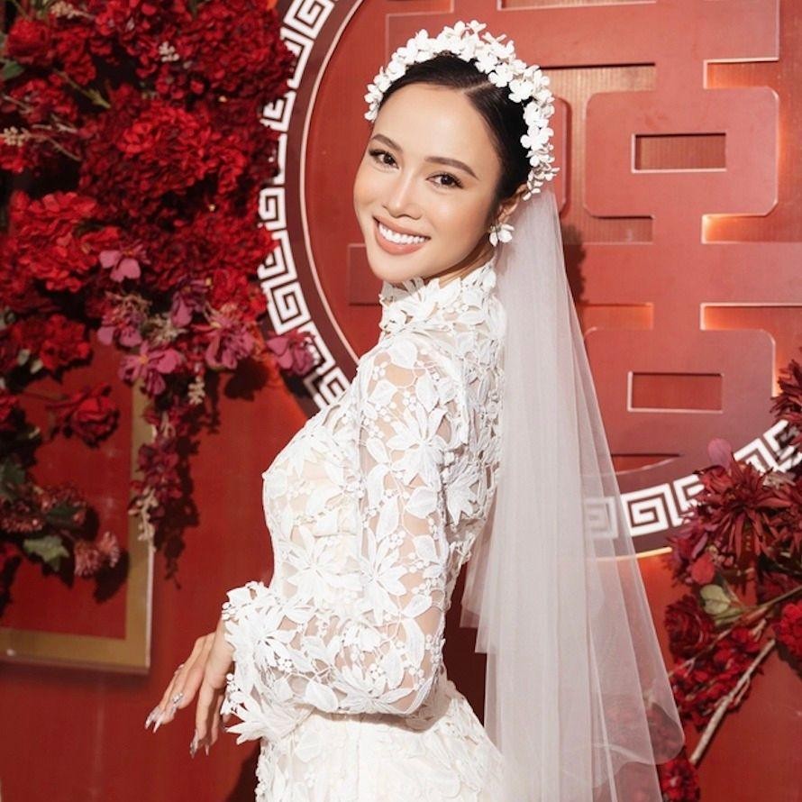 Cô dâu Vũ Ngọc Anh xinh đẹp, kiều diễm trong ngày cưới