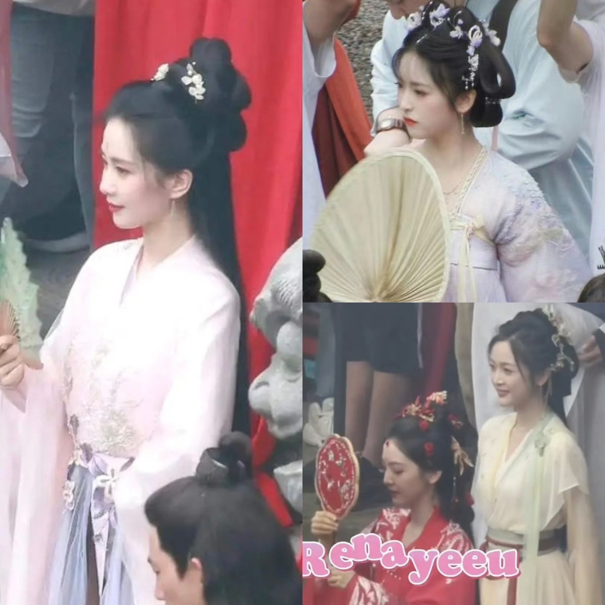 Lưu Thi Thi, Thẩm Nguyệt, Chương Nhược Nam, Ngô Tuyên Nghi trên phim trường 'Hồ Yêu Tiểu Hồng Nương: Trúc Nghiệp'. Đây là 'đại IP' cấp S+ với sự tham gia của hàng loạt ngôi sao đình đám xứ Trung.