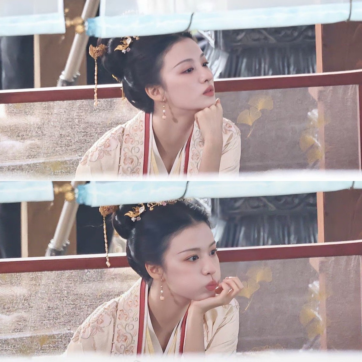 Vương Sở Nhiên xinh đẹp  trên phim trường 'Liễu Chu Ký'.