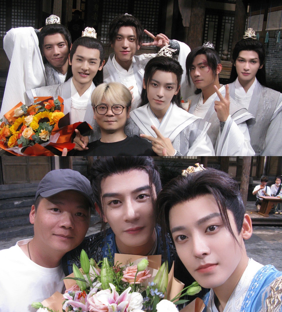 Hầu Minh Hạo khoe ảnh chụp chung với dàn diễn viên Hà Dữ, Hạ Chi Quang, Chu Chính Đình,... nhân ngày đóng máy phim 'Thiếu Niên Bạch Mã Say Gió Xuân'