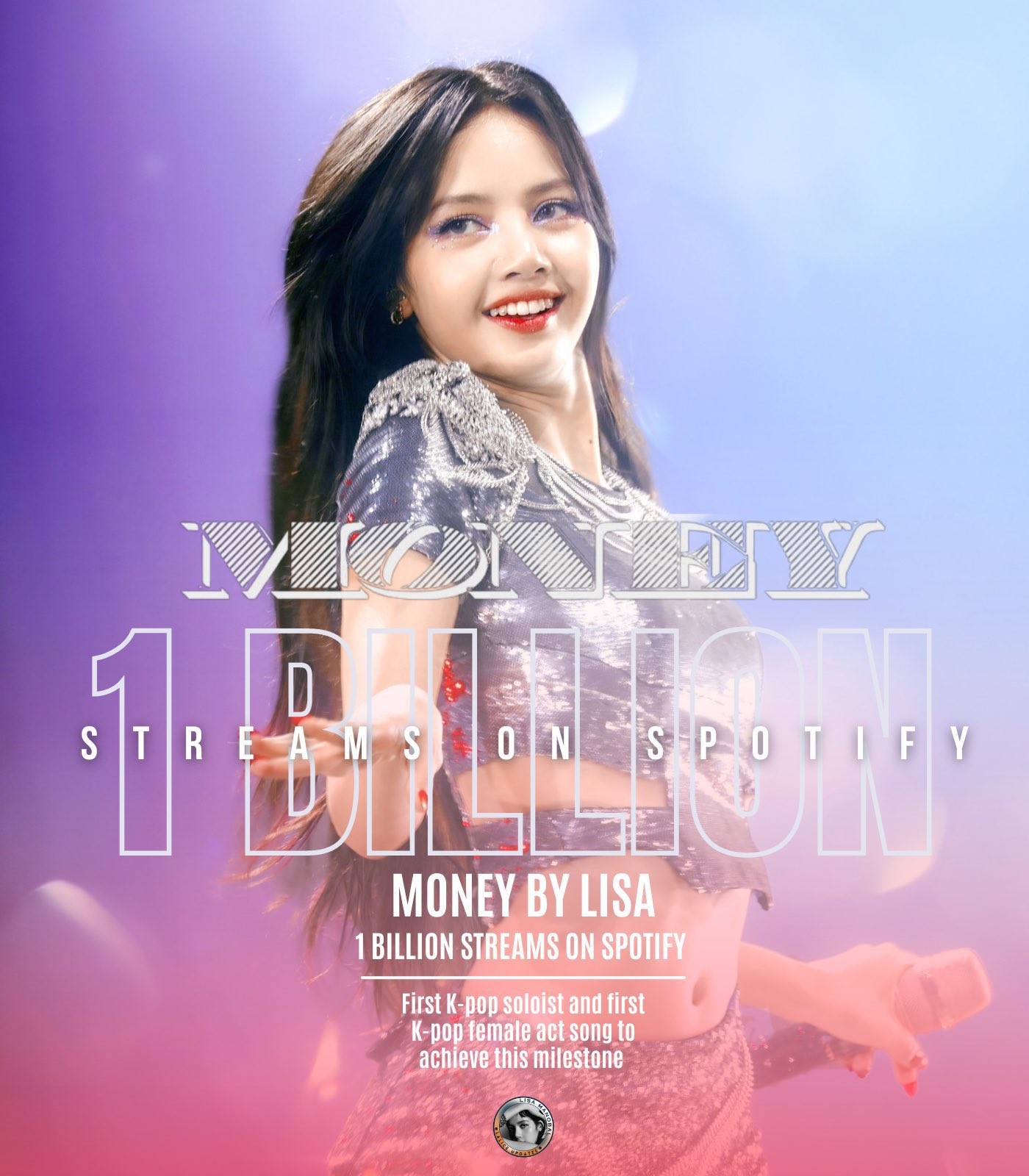 'Money' của Lisa lập kỷ lục 1 tỉ lượt stream trên Spotify, đây là kỷ lục chưa từng có nữ idol Kpop nào làm được