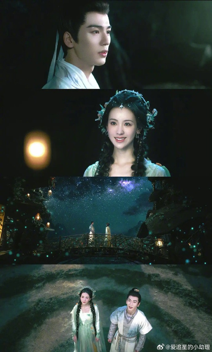 Trương Lăng Hách và Trần Đô Linh ngọt ngào trong 'Hồ Yêu Tiểu Hồng Nương - Nguyệt Hồng'. Trước đó, cả hai được biết đến với vai... mẹ con trong 'Vân Chi Vũ'