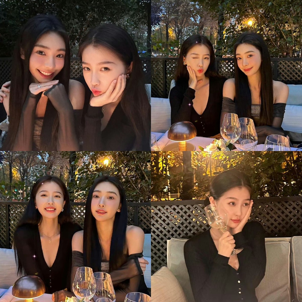 Cặp bạn thân Ngu Thư Hân và Dịch Mộng Linh xuất hiện cùng nhau trong loạt ảnh mới được Ngu Thư Hân đăng tải trên instagram