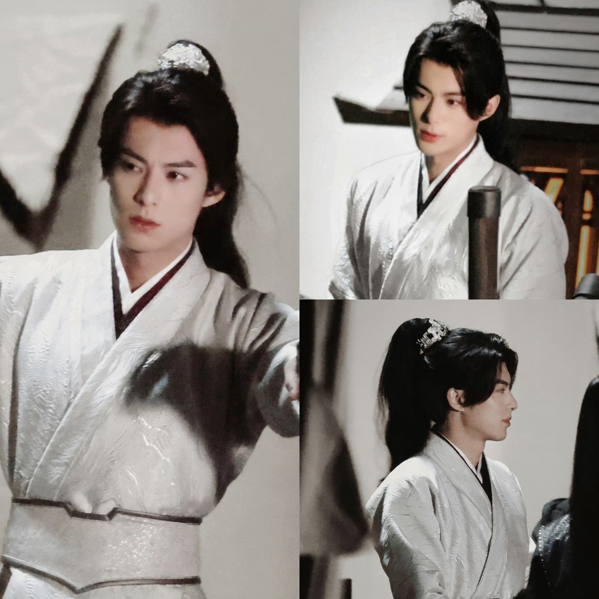 Vương Hạc Đệ trên phim trường 'Đại Phụng Đả Canh Nhân'.