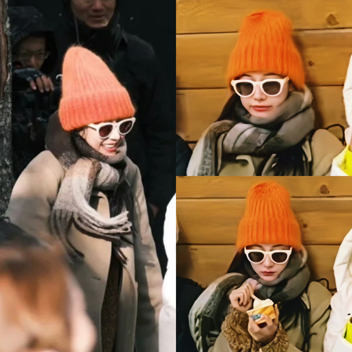 Địch Lệ Nhiệt Ba cực đáng yêu trong khi ghi hình 'Hoa Tỷ Đệ 5'.