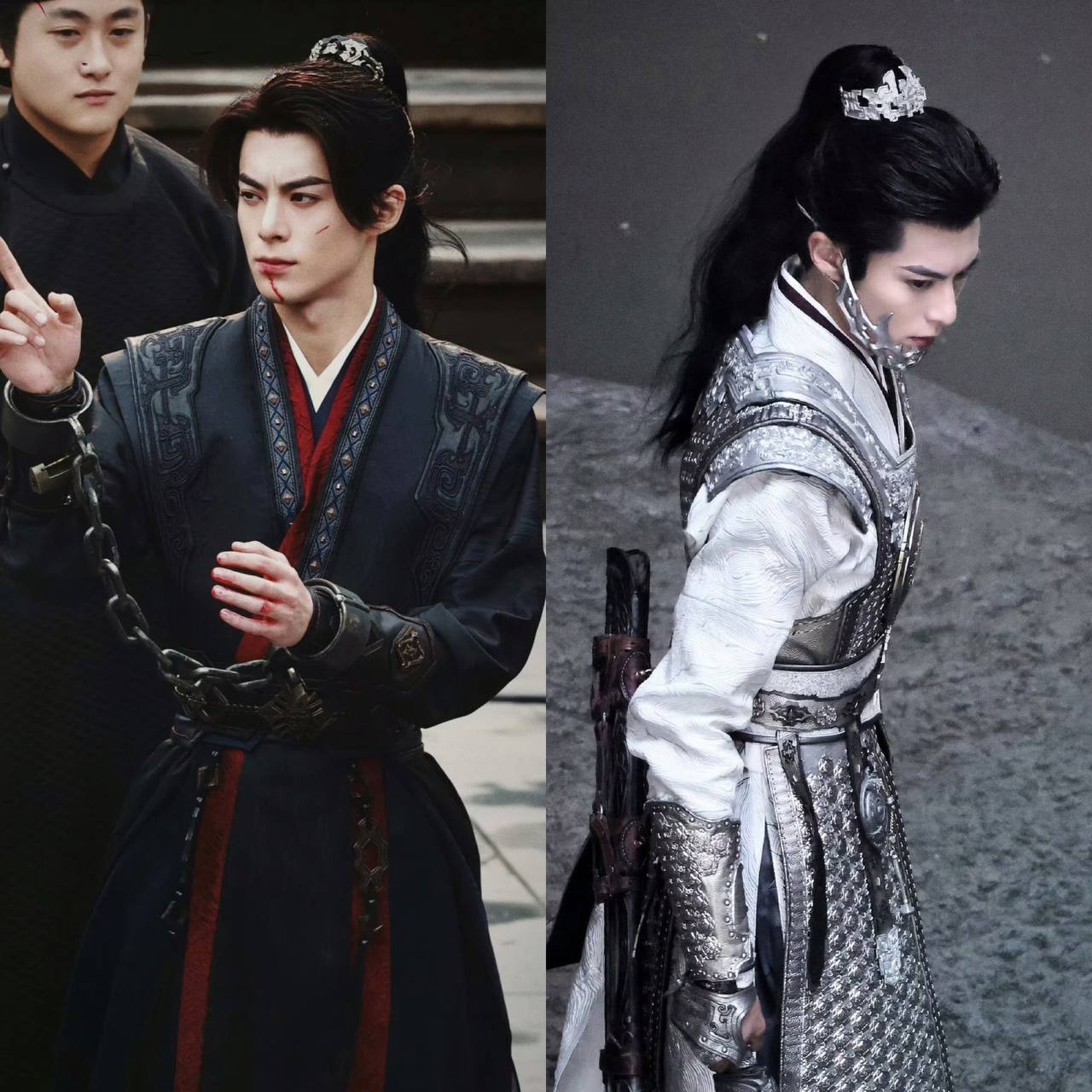 Vương Hạc Đệ vừa đẹp trai vừa ngầu trên phim trường 'Đại Phụng Đả Canh Nhân'.