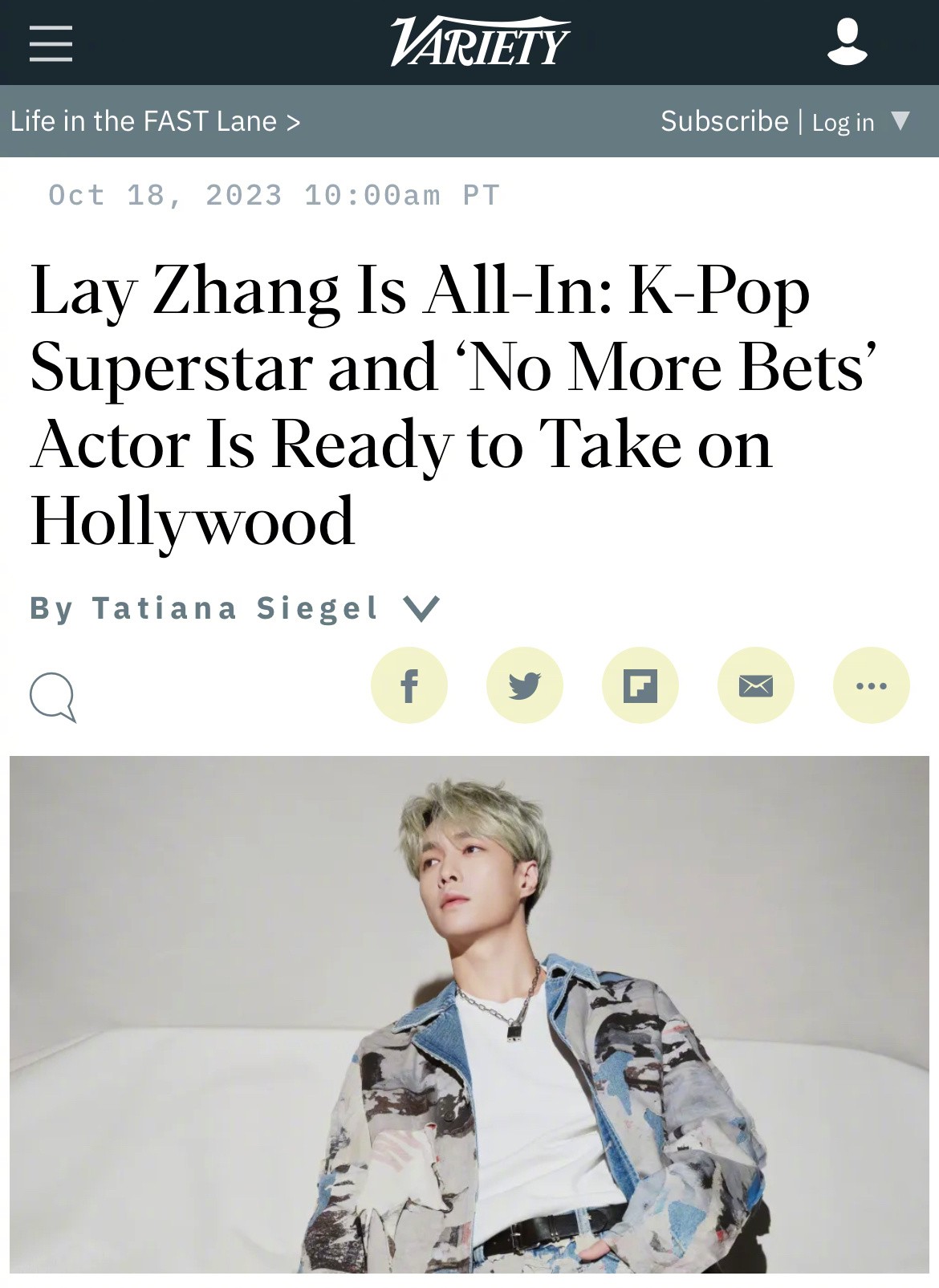 Trương Nghệ Hưng chuẩn bị tiến quân vào thị trường Hollywood, hiện đã ký hợp đồng với một công ty tại đây. 