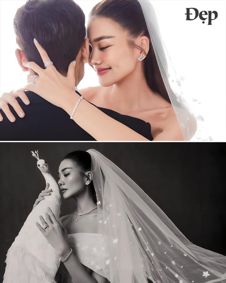 'Cô dâu tháng 10' Thanh Hằng hé lộ ảnh mặc váy cưới siêu rực rỡ, nhan sắc đỉnh cao gây sốt - Ảnh 4