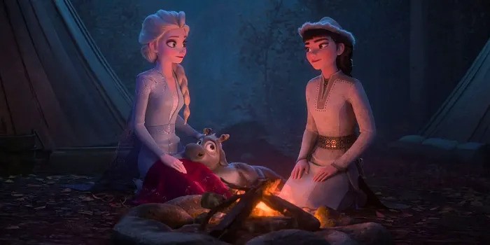 Elsa và Honeymaren trong 'Frozen 2'. Ảnh: Disney Elsa và Honeymaren trong 'Frozen 2'. Ảnh: Disney